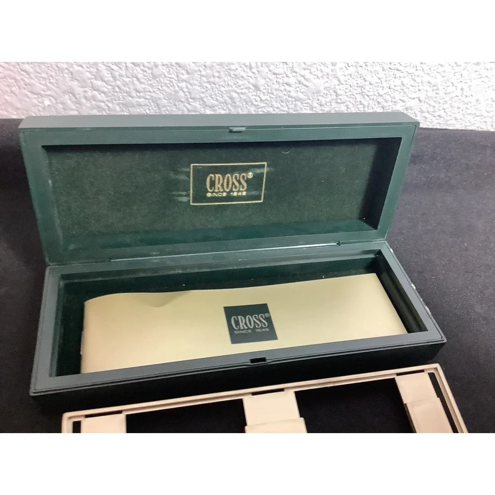 Vintage Cross 1/20 10k Gold Filled Pen & Pencil Set W Brochure And Original Case